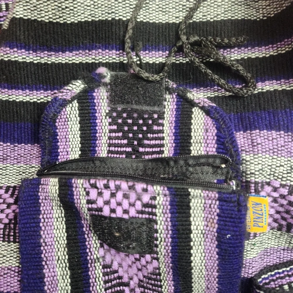 3/$25 Pinzow Purple Boho casual Backpack bag